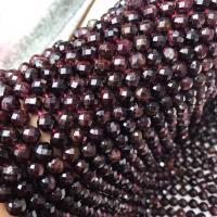 Granat Perle, poliert, DIY & facettierte, rot, 8-8.5mm, verkauft per ca. 38 cm Strang