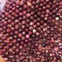Perles bijoux en pierres gemmes, tourmaline, poli, DIY & facettes, rouge, 6.5-7mm, Vendu par Environ 38 cm brin