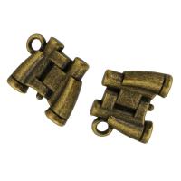 Tibetan Style Pendants, Telescope, antique bronze color plated, Unisex, nickel, lead & cadmium free, 15x13x4mm, Hole:Approx 2mm, Sold By KG