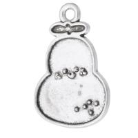 Tibetan Style Fruit Shape Pendants, Pear, antique silver color plated, Unisex, silver color, nickel, lead & cadmium free, 15x22x1.50mm, Hole:Approx 2mm, Sold By KG