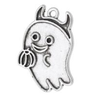 Tibetan Style Pendants, Ghost, antique silver color plated, Unisex, silver color, nickel, lead & cadmium free, 17x21.50x1.50mm, Hole:Approx 1mm, Sold By KG