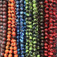 Perles en porcelaine émaillées, Rond, vernissé, DIY, plus de couleurs à choisir, 20mm, Environ 100PC/sac, Vendu par sac