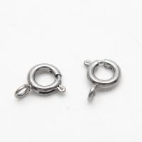 Stainless Steel Spring Ring Clasp, 304 Stainless Steel, Vacuum Ion Plating, DIY & Unisex, original color, Sold By PC