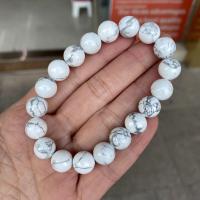 Gemstone Bracelets, Howlite, Unisex & different size for choice, Length:Approx 7.28 Inch, 10Strands/Bag, Sold By Bag