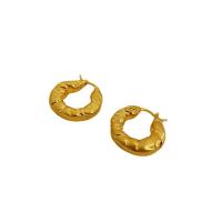 Brass Hoop Earring, plated, fashion jewelry & for woman, more colors for choice, nickel, lead & cadmium free, 19mm, Sold By Pair