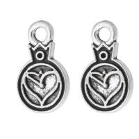 Tibetan Style Pendants, antique silver color plated, Unisex, silver color, nickel, lead & cadmium free, 8x13.50x1mm, Hole:Approx 2mm, Sold By KG