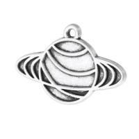 Tibetan Style Pendants, antique silver color plated, Unisex, silver color, nickel, lead & cadmium free, 26.50x17x1.50mm, Hole:Approx 2mm, Sold By KG
