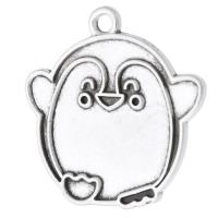 Tibetan Style Animal Pendants, Penguin, antique silver color plated, Unisex, silver color, nickel, lead & cadmium free, 22x23x1.50mm, Hole:Approx 2mm, Sold By KG
