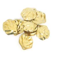 Bijoux pendentifs en laiton, coquille, Placage de couleur d'or, unisexe, doré, protéger l'environnement, sans nickel, plomb et cadmium, 16.90x19.60mm, Environ 100PC/sac, Vendu par sac