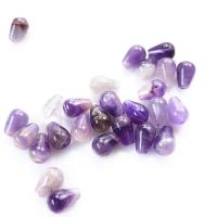 Natural Amethyst Beads, Teardrop, polished, DIY, purple, 8x12mm, Sold By PC
