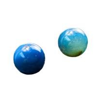 Agate perle, Ljubičasta Agate, s Blue Agate & Žuta Agate, Krug, uglađen, možete DIY & nema rupe, više boja za izbor, 16mm, Prodano By PC