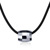 Titanium Steel Necklace Wax Cord with Tungsten Steel with 1.57inch extender chain polished fashion jewelry & for man 13mm Length Approx 20.28 Inch Sold By PC