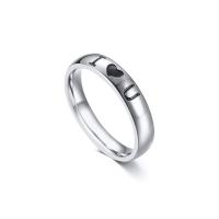 Пара кольца перста, Нержавеющая сталь 304, ювелирные изделия моды & Мужская & разный размер для выбора, оригинальный цвет, 4x2mm, продается PC