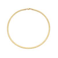 Messing Halskette, Kreisring, goldfarben plattiert, Modeschmuck & unterschiedliche Länge der Wahl & für Frau, goldfarben, frei von Nickel, Blei & Kadmium, 4mm, verkauft von PC
