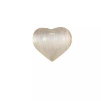 Gypse décoration, coeur, blanc, 50-60mm, Vendu par PC