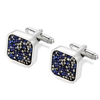 Cufflinks, Brass, with Crystal, plated, different styles for choice & for man, 18x18mm, 5Pairs/Lot, Sold By Lot