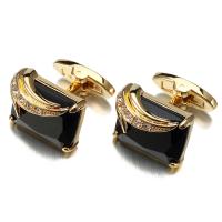 Cufflinks Brass with Crystal plated for man & with rhinestone Sold By Lot