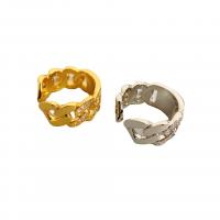 Brass Cuff Finger Ring plated fashion jewelry & for woman & with rhinestone nickel lead & cadmium free 10.40mm Sold By PC