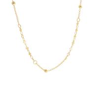 Cink Alloy nakit ogrlice, s 6cm Produžetak lanac, visoka kvaliteta pozlaćen i nikad ne blijede, modni nakit & za žene, zlatan, Dužina 36.6 cm, Prodano By PC