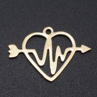 Stainless Steel Heart Pendants 201 Stainless Steel Vacuum Ion Plating fashion jewelry & for woman Sold By Bag