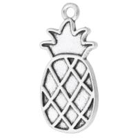 Tibetan Style Fruit Shape Pendants, Pineapple, antique silver color plated, Unisex, silver color, nickel, lead & cadmium free, 13x27x1.50mm, Hole:Approx 2mm, Sold By KG