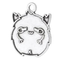 Tibetan Style Animal Pendants, antique silver color plated, Unisex, silver color, nickel, lead & cadmium free, 18x22x1mm, Hole:Approx 2mm, Sold By KG