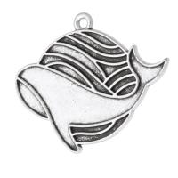 Tibetan Style Pendants, antique silver color plated, Unisex, silver color, nickel, lead & cadmium free, 31x25x1.50mm, Hole:Approx 1.5mm, Sold By KG