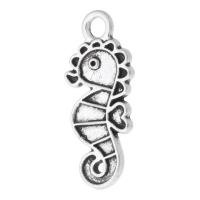 Tibetan Style Pendants, Seahorse, antique silver color plated, Unisex, silver color, nickel, lead & cadmium free, 9x21x1.50mm, Hole:Approx 2mm, Sold By KG