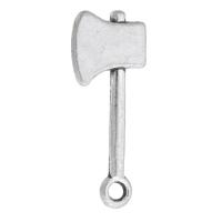 Zinc Alloy Pendants Axe antique silver color plated Unisex silver color nickel lead & cadmium free Approx 2mm Sold By KG