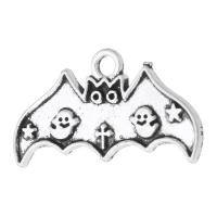 Tibetan Style Animal Pendants, Bat, antique silver color plated, Unisex, silver color, nickel, lead & cadmium free, 25x13x1.50mm, Hole:Approx 2mm, Sold By KG