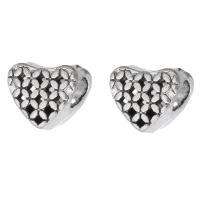 Zinc Alloy Hollow Beads Heart antique silver color plated DIY silver color nickel lead & cadmium free Approx 4.5mm Sold By KG