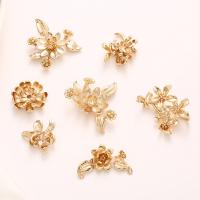 Hair Accessories DIY Findings, Brass, gold color plated, different styles for choice, golden, nickel, lead & cadmium free, Sold By PC