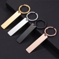 Stainless Steel Key Clasp, 304 Stainless Steel, Vacuum Ion Plating, DIY, more colors for choice, 12*50mm,25mm, Sold By PC