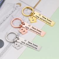Stainless Steel Key Clasp, 304 Stainless Steel, Vacuum Ion Plating, DIY & Unisex, more colors for choice, 12*50mm, Sold By PC