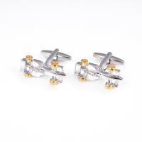Cufflinks Brass Racing Car plated fashion jewelry & Unisex nickel lead & cadmium free Sold By Lot