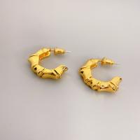 Brass Stud Earring 18K gold plated fashion jewelry & for woman nickel lead & cadmium free Sold By Pair
