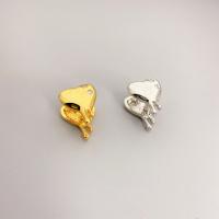 Messing Huggie Hoop Ohrringe, plattiert, Modeschmuck & für Frau & mit Strass, keine, frei von Nickel, Blei & Kadmium, 15x12mm, verkauft von Paar