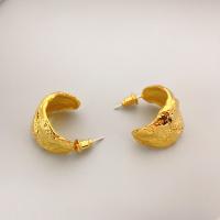 Brass Stud Earring, 18K gold plated, fashion jewelry & for woman, nickel, lead & cadmium free, 20x17mm, Sold By Pair