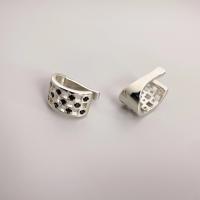 Brass Earring Clip plated fashion jewelry & for woman & with rhinestone nickel lead & cadmium free Sold By PC