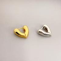 Brass Stud Earring, plated, fashion jewelry & for woman, more colors for choice, nickel, lead & cadmium free, 16x18mm, Sold By Pair