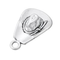 Tibetan Style Pendants, Hat, antique silver color plated, Unisex, silver color, nickel, lead & cadmium free, 12.50x20x5mm, Hole:Approx 2mm, Sold By KG