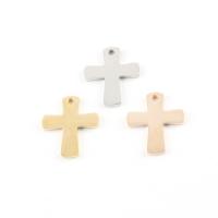 Stainless Steel Cross Pendants 304 Stainless Steel Vacuum Ion Plating DIY Approx 1.8mm Sold By PC