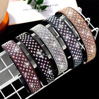 Hair Bands, PC Plastic, fashion jewelry & for woman & with rhinestone, more colors for choice, 110x25mm, Sold By PC