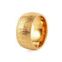 Titanium Steel Δάχτυλο του δακτυλίου, Γύρος, επιχρυσωμένο, κοσμήματα μόδας & διαφορετικό μέγεθος για την επιλογή & για τον άνθρωπο, περισσότερα χρώματα για την επιλογή, 10mm, Sold Με PC