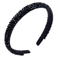 Hair Bands, Cloth, with Crystal, fashion jewelry & for woman, more colors for choice, 385mm, 15mm, Sold By PC