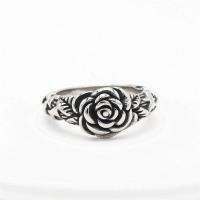 Stainless Steel Finger Ring, 304 Stainless Steel, Rose, different size for choice & for woman & blacken, original color, 10mm, US Ring Size:6-11, Sold By PC