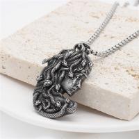 Stainless Steel Pendants, 304 Stainless Steel, Beauty and Snake, DIY & blacken, original color, 30x45mm, Sold By PC