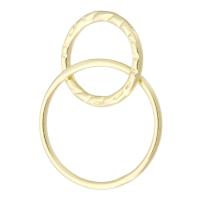 Gold-teli Összekapcsolása Ring, 14 Ezer aranytöltött, 23mm,11*11*1mm,15*15*1mm, Által értékesített PC