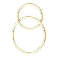 Gold-filled Η σύνδεση Ring, 14K χρυσό γεμάτο, 27mm,12*12*1mm,17*17*1mm, Sold Με PC