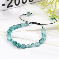 Gemstone Bracelets, Natural Stone, Adjustable & fashion jewelry & for woman, green, Length:Approx 6-10.5 cm, Sold By PC